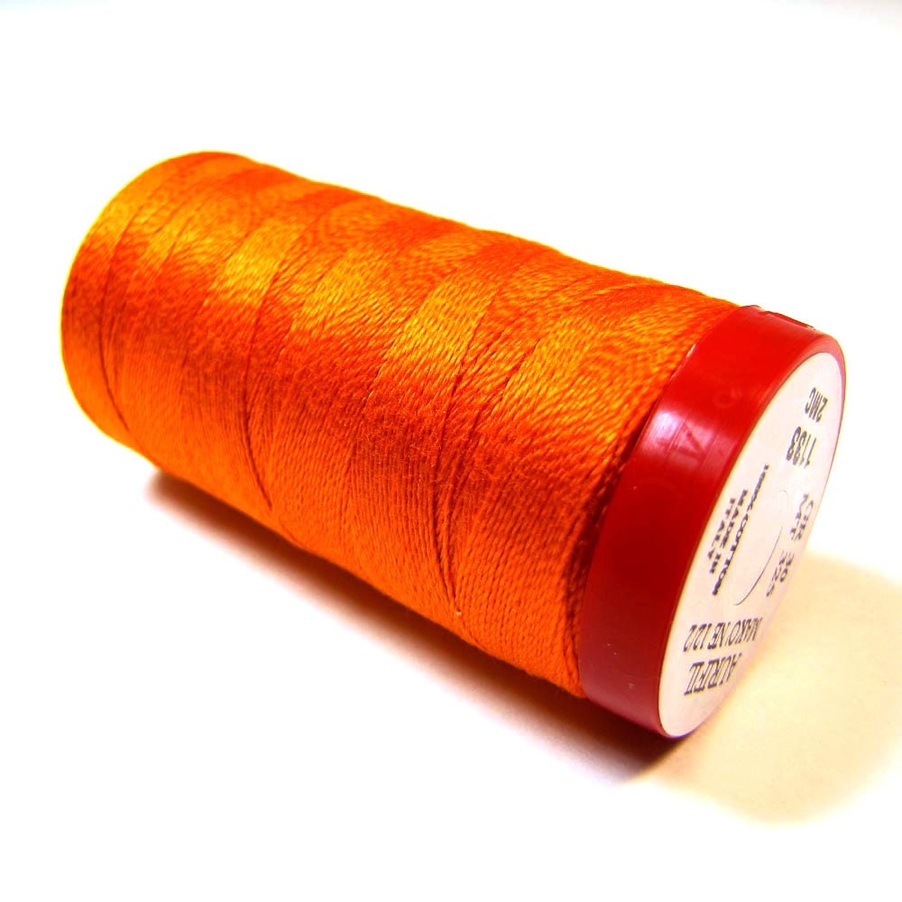 Aurifil Thread 1133 Tangerine 12 Wt. Cotton Mako