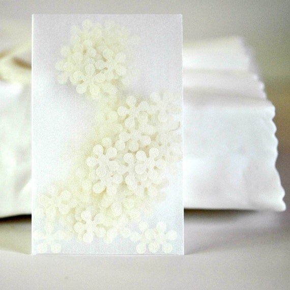 Confetti 150 Tiny Paper Flowers Cream Spring