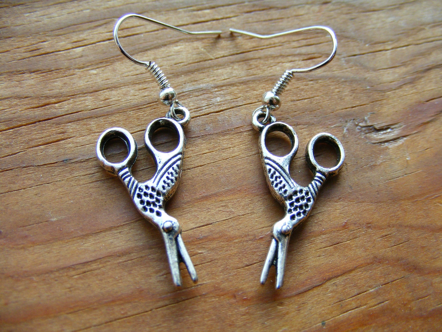 Earrings Scissor Birds