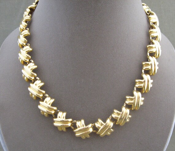 Vintage Anne Klein Chunky Metal Necklace