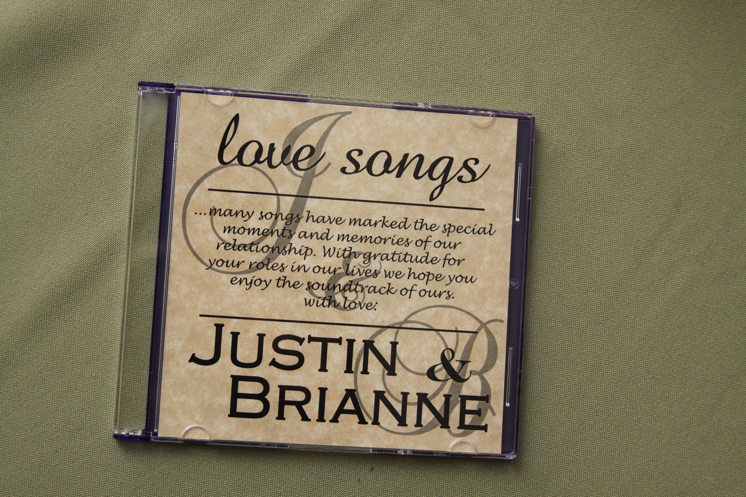 Personalized CD Wedding Favors