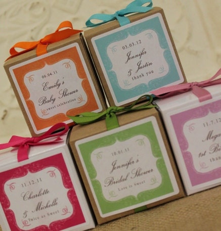 42 Personalized Favor Boxes