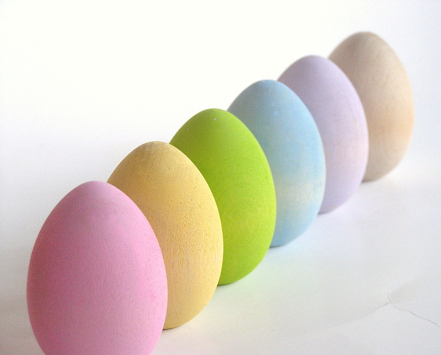 Natural Wood Toy- Pastel Easter Eggs- Waldorf- Montessori- Nature Table-FRONT PAGE PICK