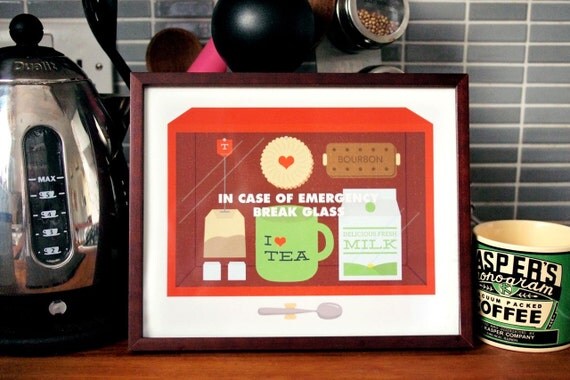 Emergency Tea illustration print
