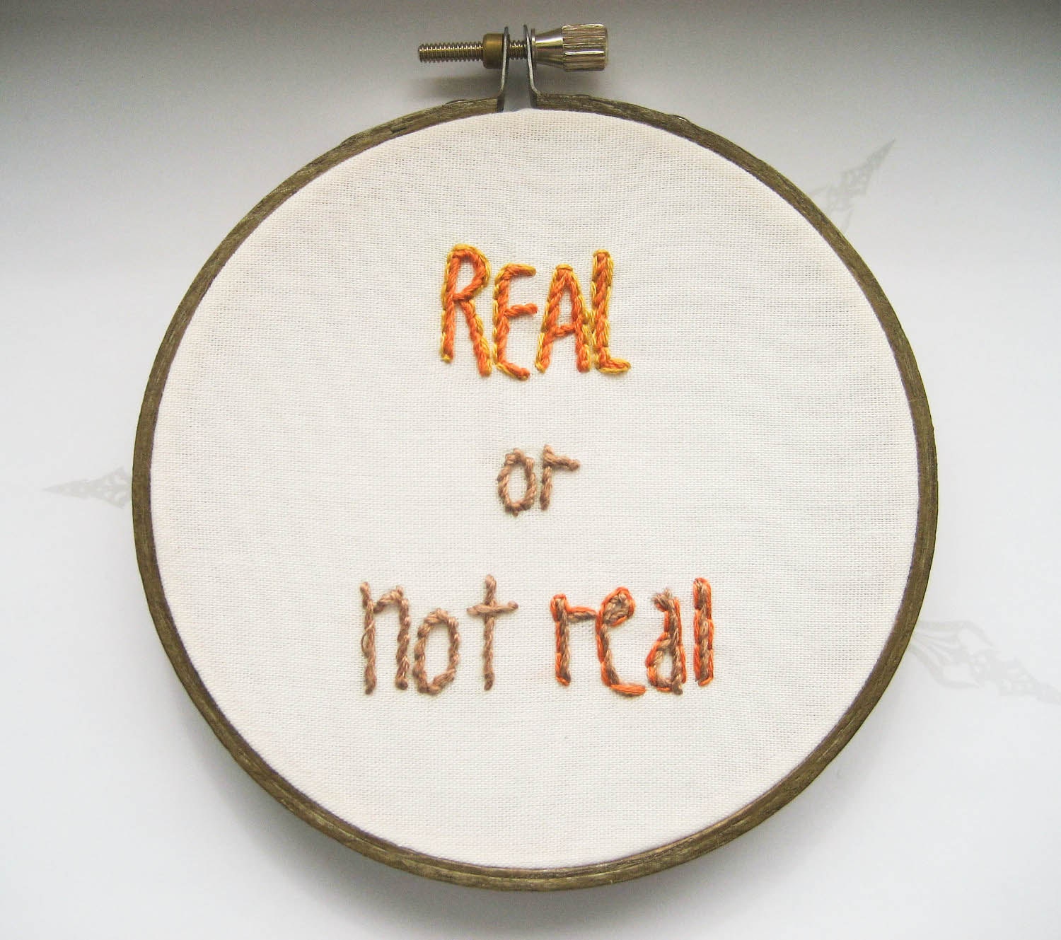 The Hunger Games Embroidery Hoop - Real or Not Real