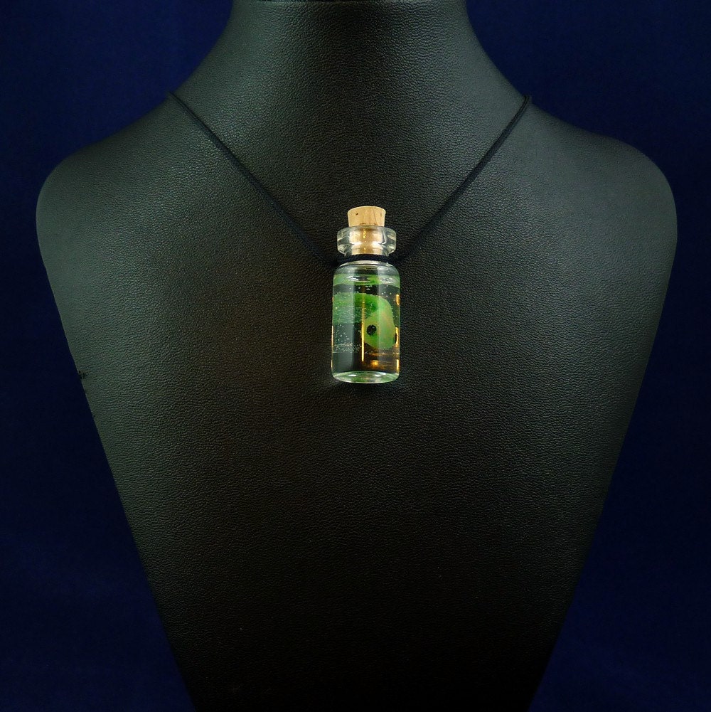 Tadpole Specimen Jar Necklace  - Handmade Jewelry