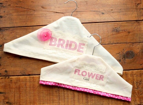 Fabric Bridal Hanger Lovely