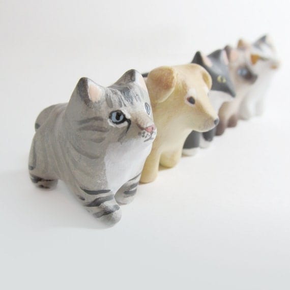 Custom pet pocket totem figurine