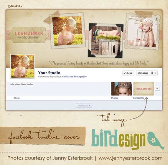 Facebook custom timeline cover - E345-2