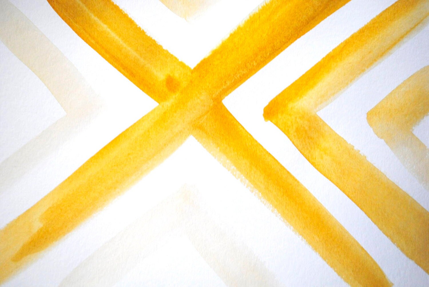 graphic watercolor in gold