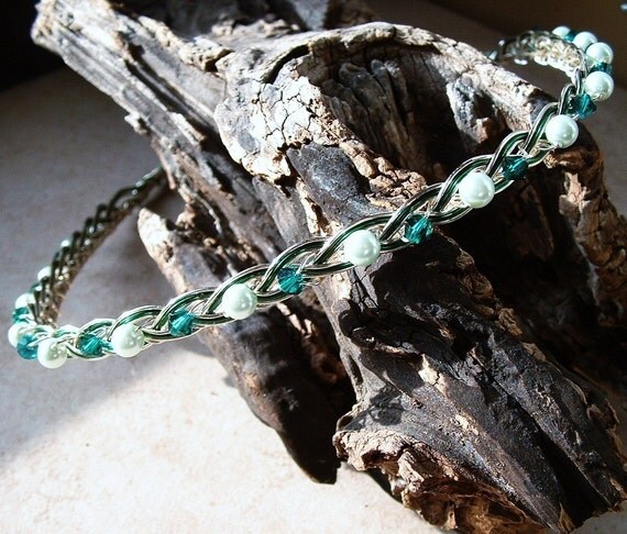 Irish Celtic Knot Wedding Headband Emerald Isle From Thyme2dreamWeddings