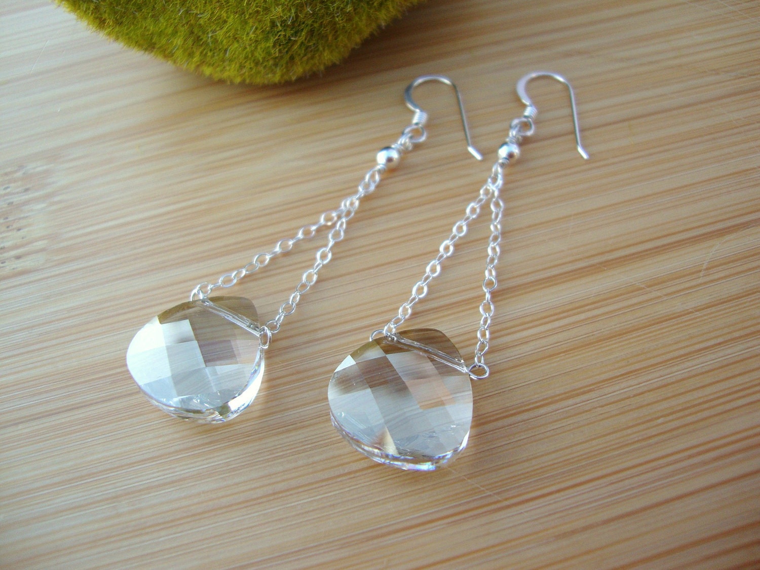 Silver Shade Drop Earrings Preview 1