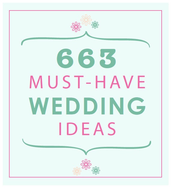 DIY Wedding Ideas PDF All Those Unique Details You Want Need 
