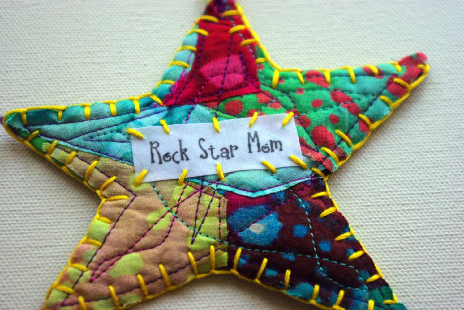 Mother's Day Funky Bohemian Hanging Star - Rock Star Mom