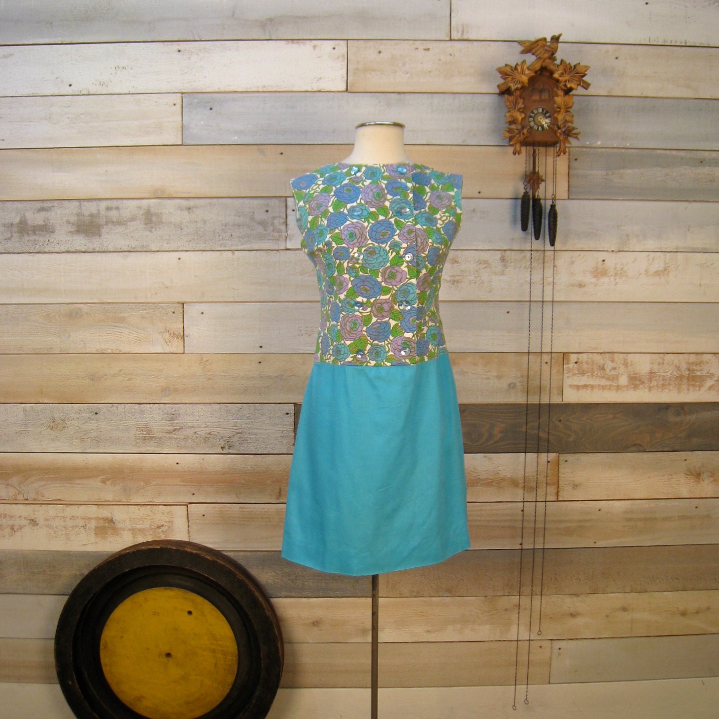 Vintage 1960's printed scooter dress