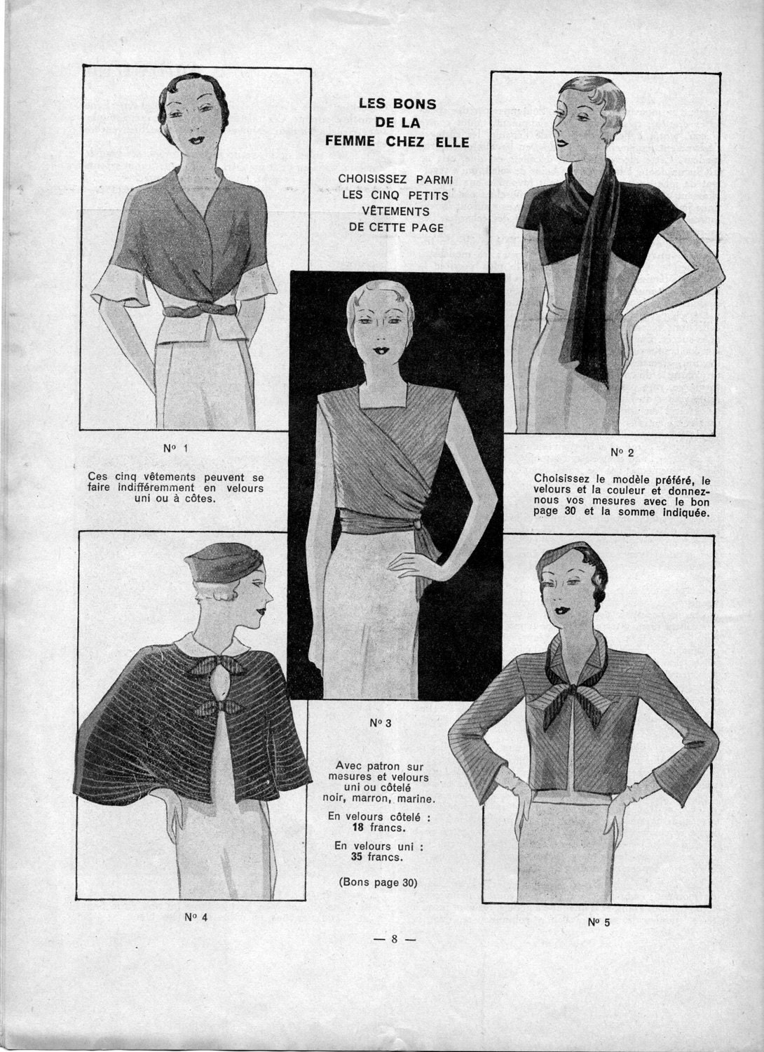 1930s Women's Magazine La Femme Chez Elle 15 December 1932