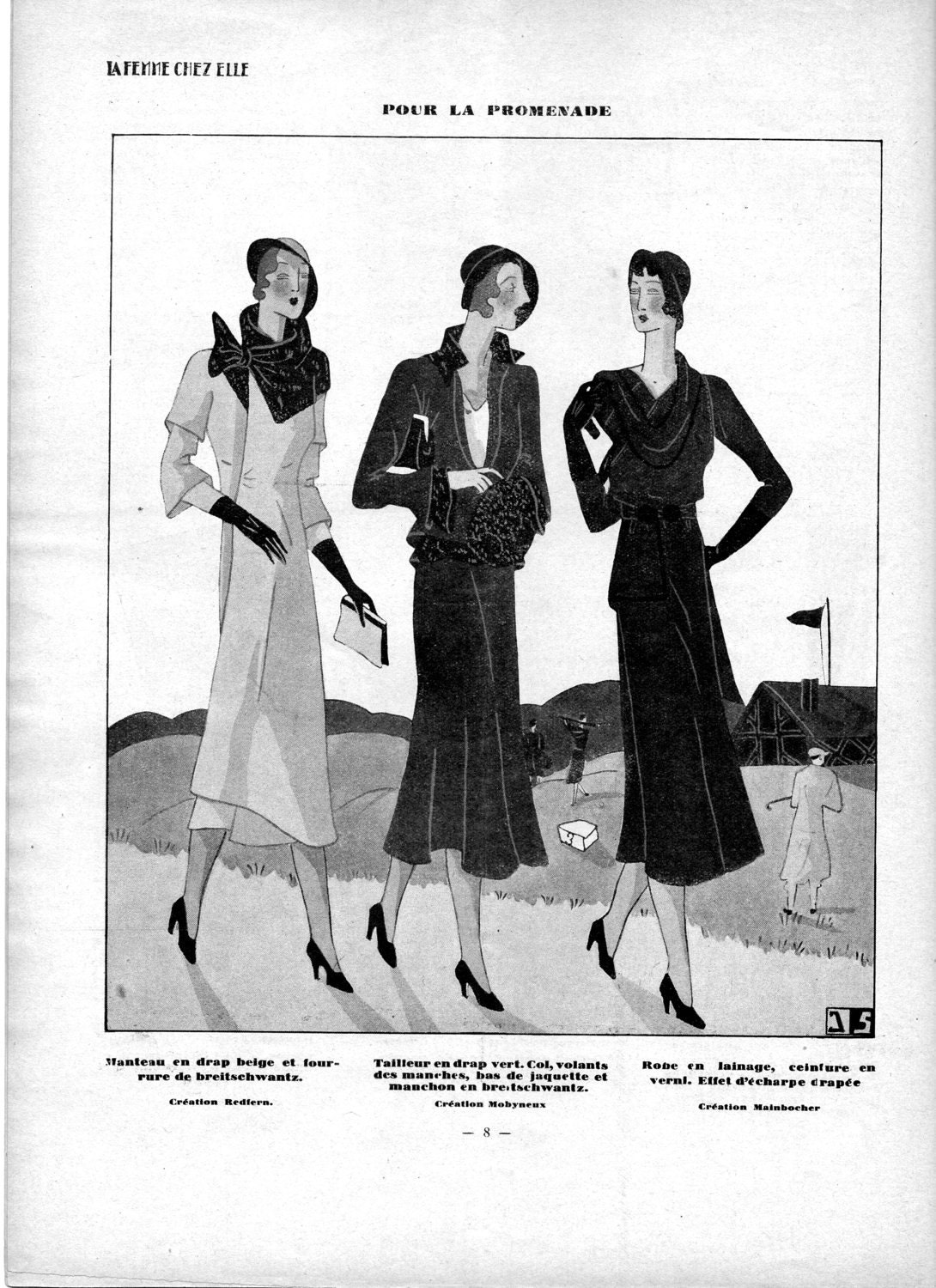 1930s Women's Magazine La Femme Chez Elle 1 March 1932