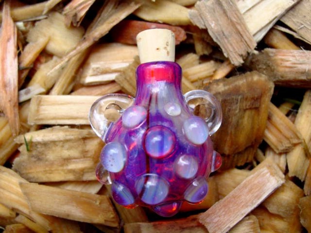 Glass Stash bottle focal pendant - Dreamstate