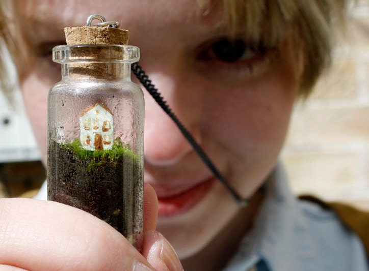 Little Teeth Marks Terrarium Bottle Necklace Mini