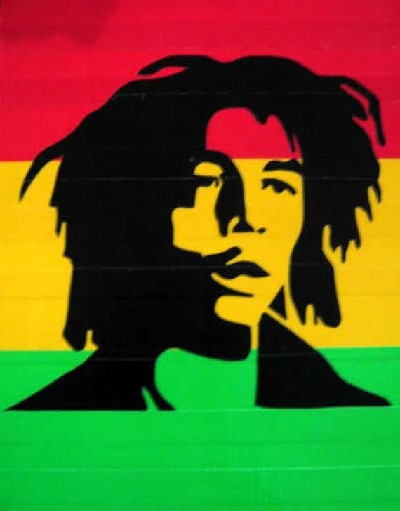 Bob Marley Duct Tape Art