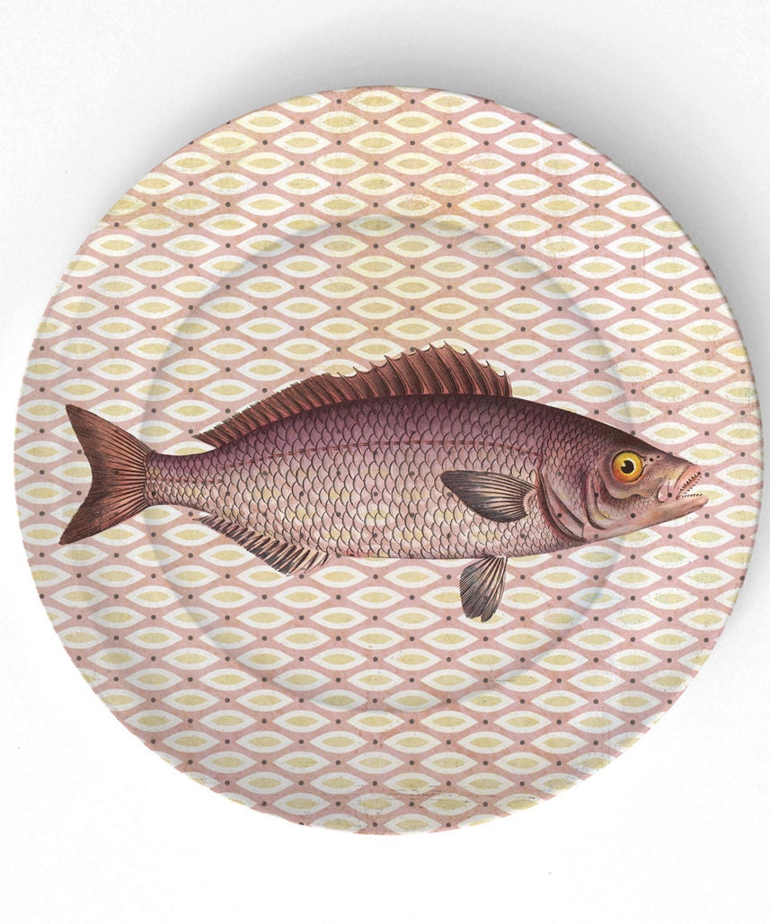 Sea Life Fish IIII - 1800s Ernst Haeckel - 10 inch Melamine Plate