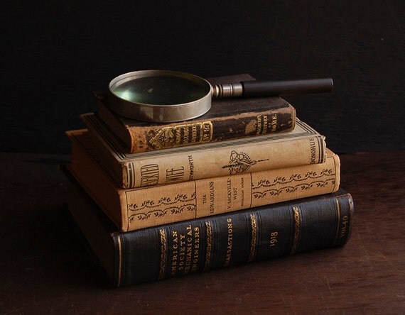 Antique Rustic Book Collection