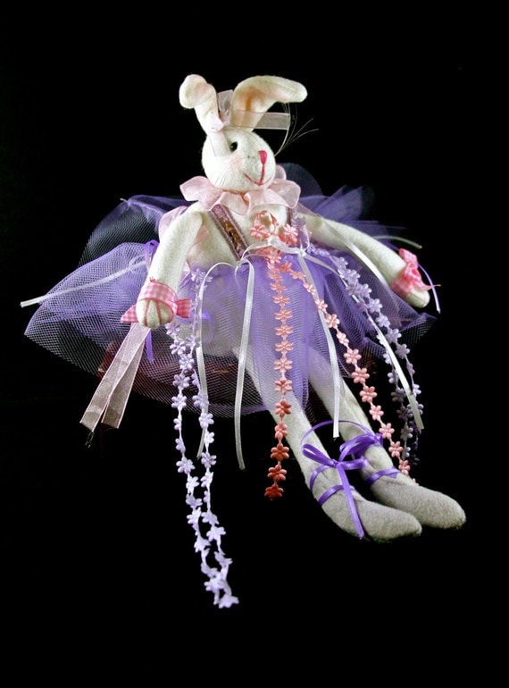 Easter Home Decor Frilly Ballerina BUNNY