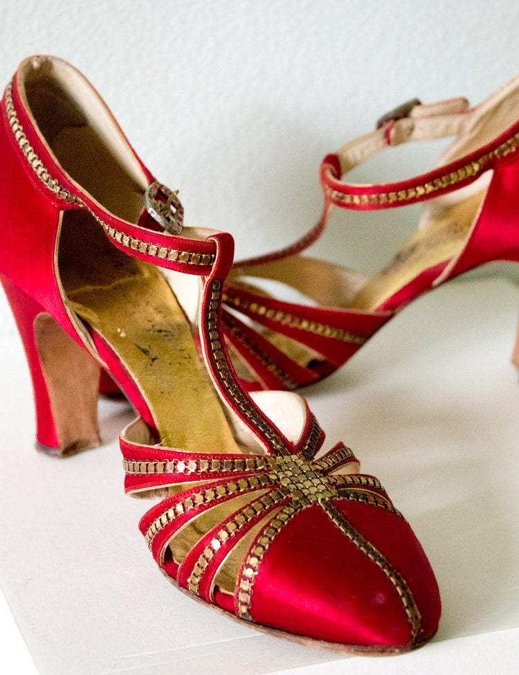 1930s evening shoes