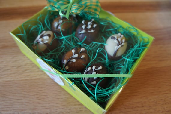 Marzipan & Pecan/Caramel Easter Eggs