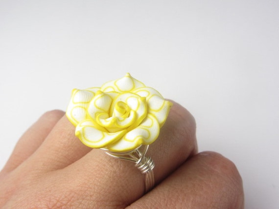 Rose Wire Wrapped Ring, Any size 4, 5, 6, 7, 8, 9,10, 11, 12, 13, 14