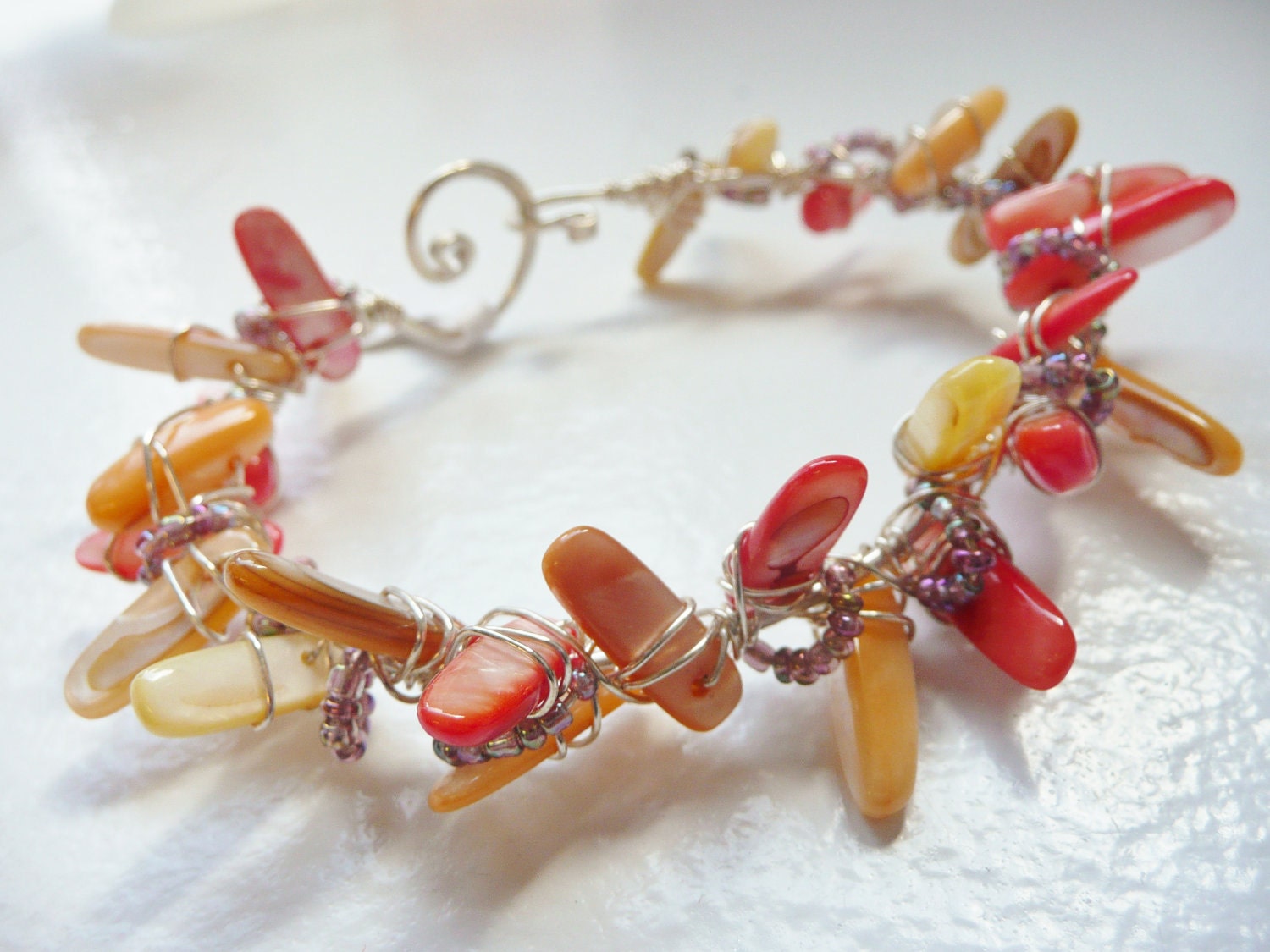 Firey Stone Bracelet