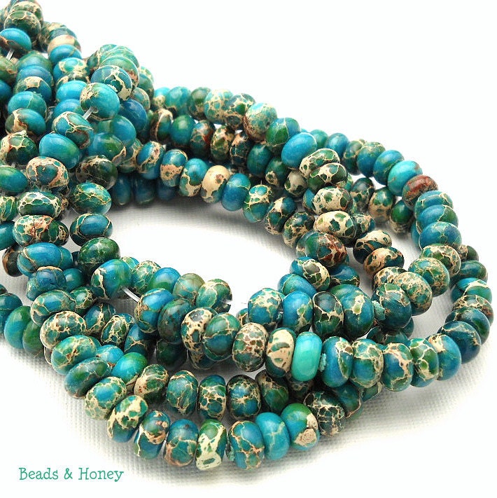 Dark Blue Green Impression Stone