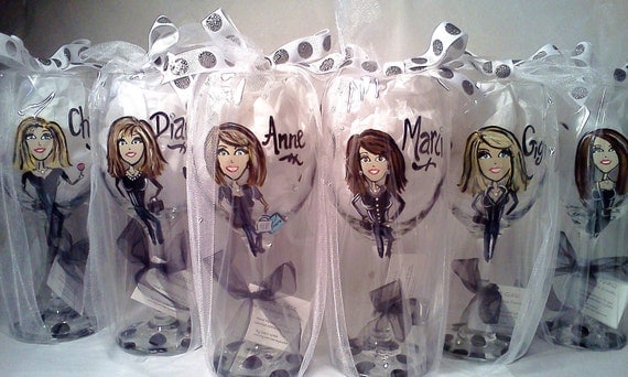Fabulous Friends' Hand Painted & Personalized Wine Glass by My3Graces