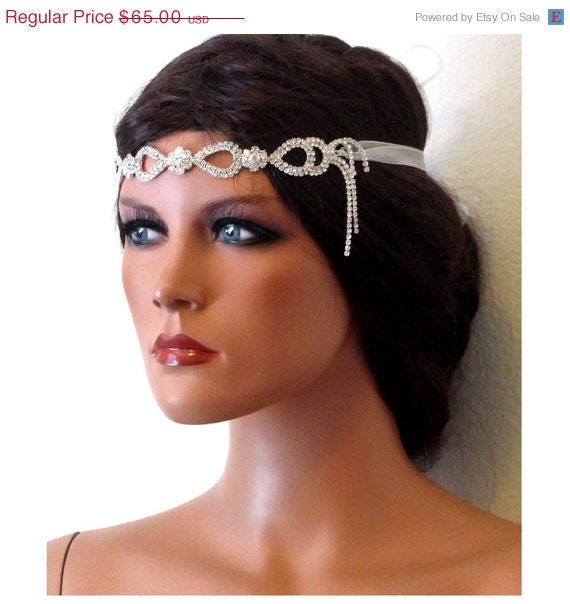 Crystal headband ribbon Sash Headband bridal headband bridal sash