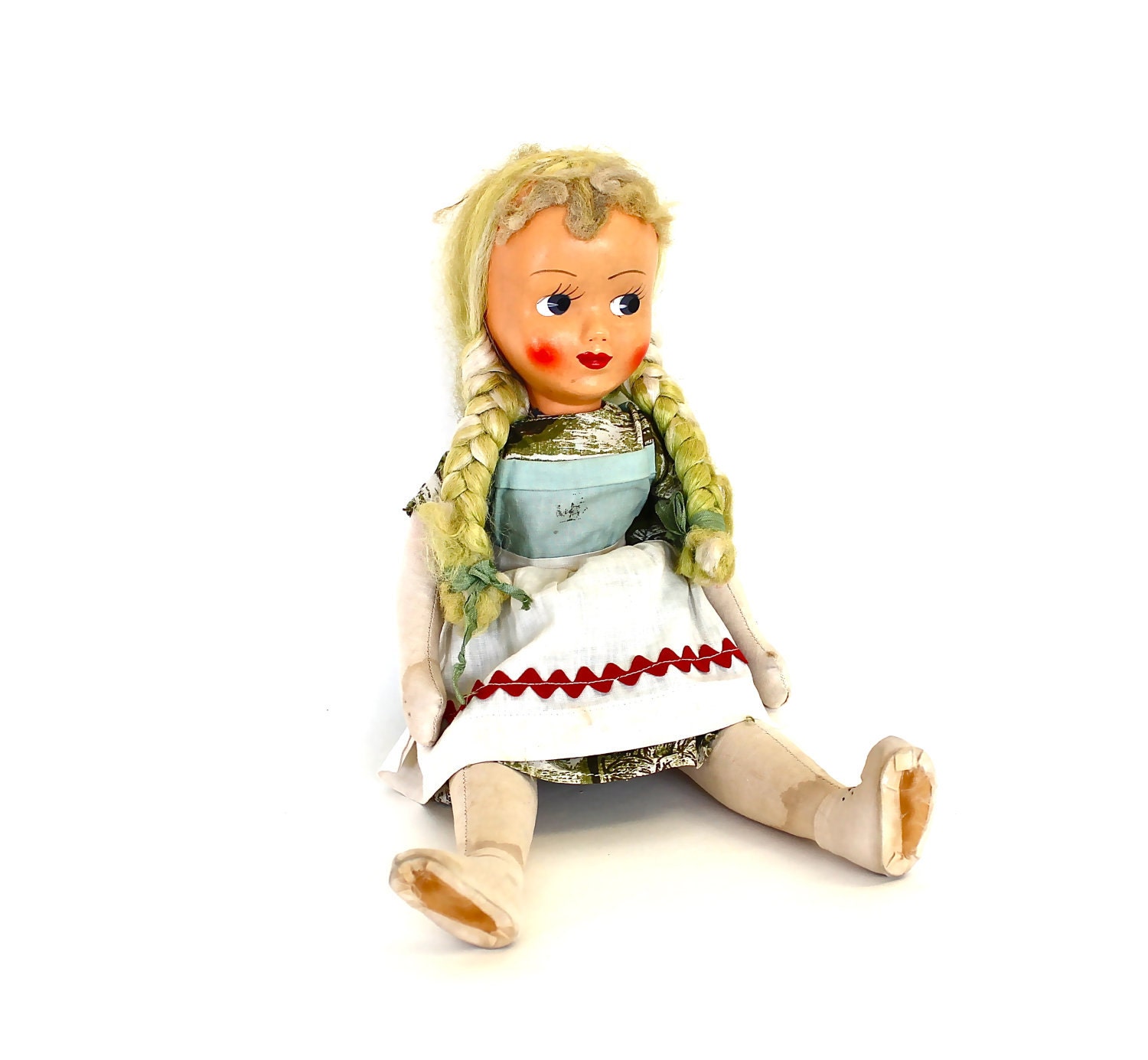 From the Lime Orchard - Vintage Cloth Doll