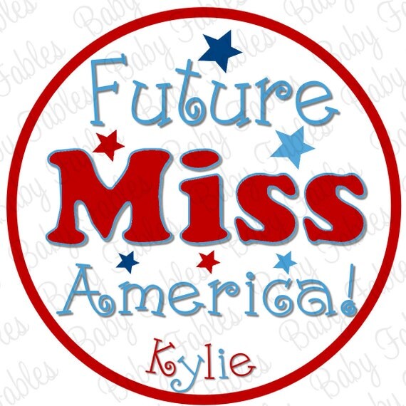 Iron on Transfer - Miss America - 4th of July
