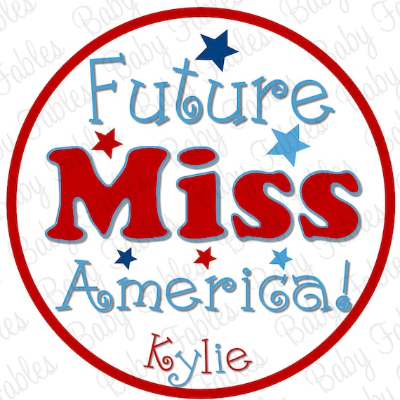 Iron on Transfer - Miss America - 4th of July