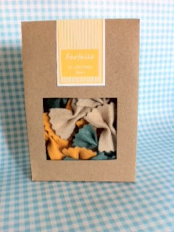 Felt Play Food Farfalle Bow Tie Pasta with Packaging