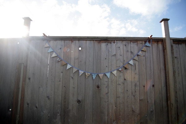 Bunting Flags - Blue Brown