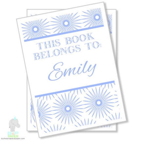 Burst Bookplates
