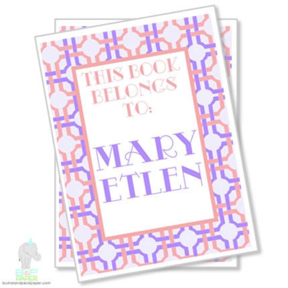 Caned Bookplates