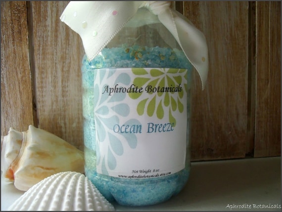 Spa Bath Soak - Ocean Breeze- Reflection, Romance, Gentle Ocean Breeze - AphroditeBotanicals