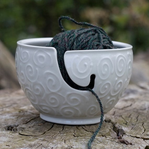 White Yarn Bowl, 'The Wooly', made by Bunny Safari