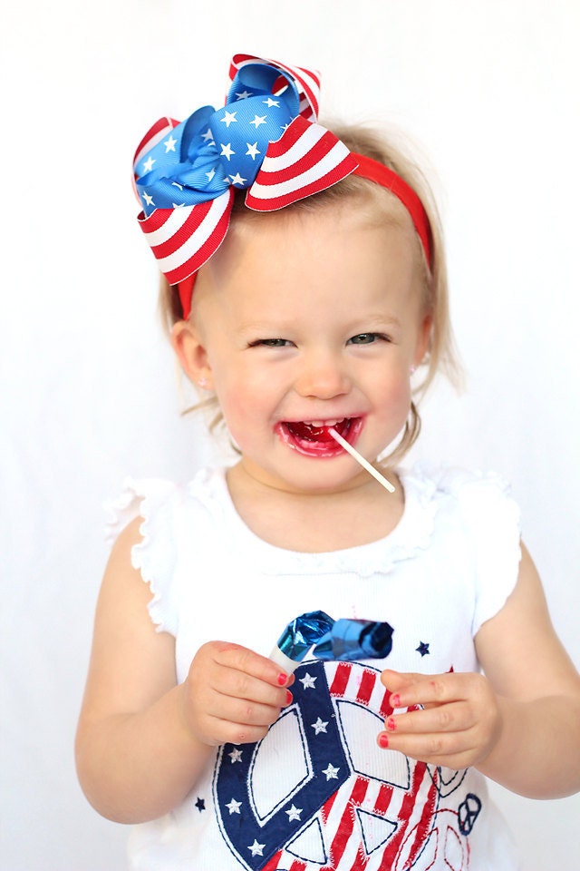 American Girl Double Layered Hair Bow-bow, hair, ribbon