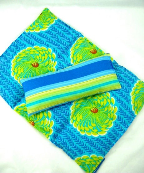 Deluxe Back Relief Pack Eye Pillow Set Organic Ingredients Lavender Scented  Delhi Blooms Ocean Blue Gift Guide Holidays