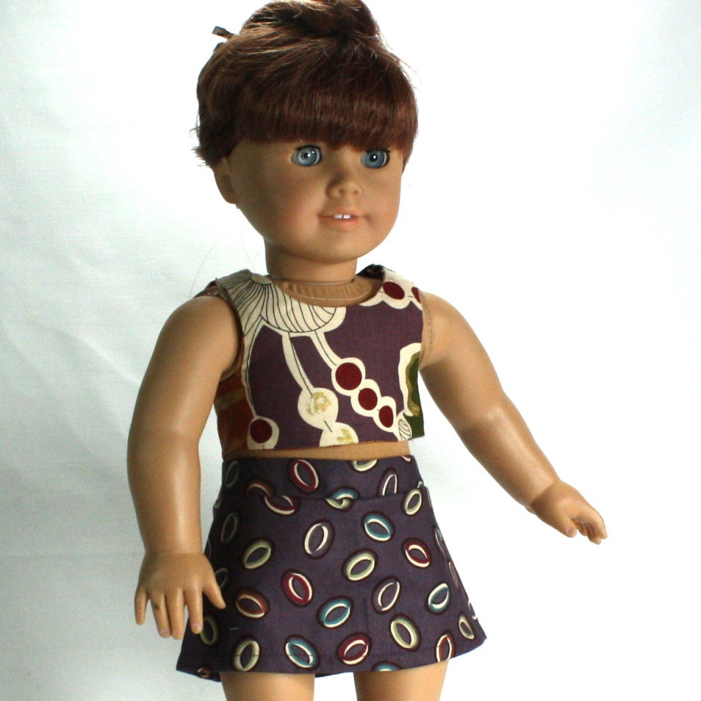 Halter and Skort  2 Piece Set fits 18 in American Girl Doll
