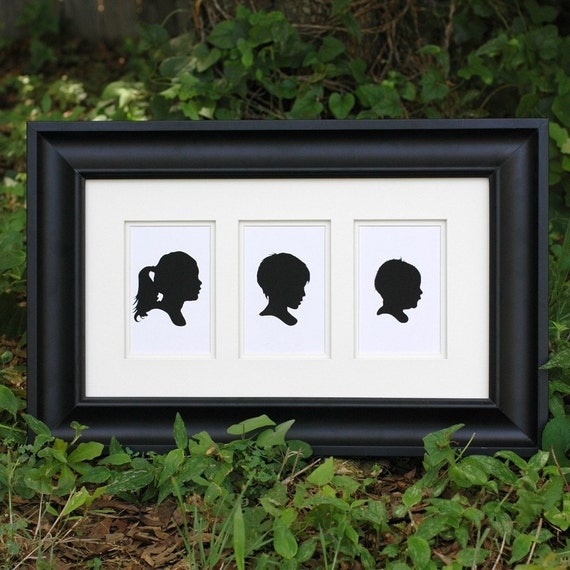 Three Custom Silhouette Prints