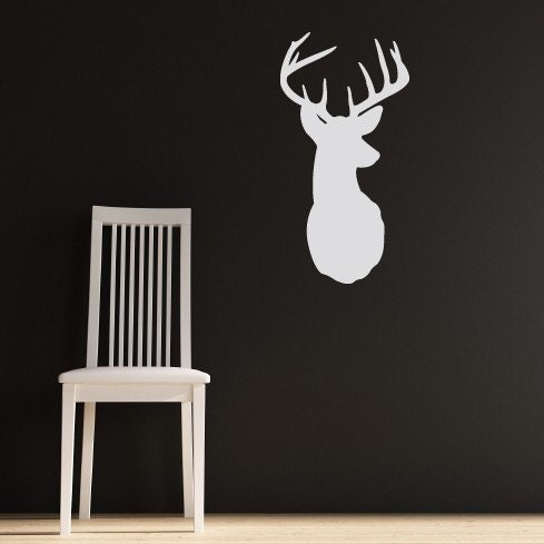 Deer with Antlers - vinyl wall art decals graphic stickers