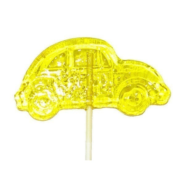 10 Volkswagen Beetle Car Crystal Barley Candy Lollipops - Herbie Goes Zoom Zoom