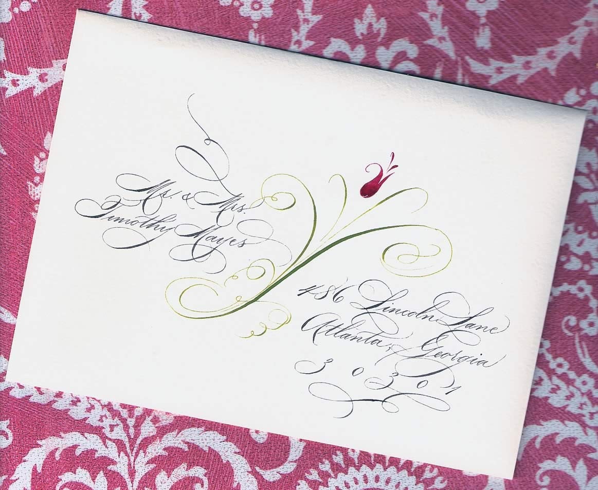 Laurens Wedding Envelope Addressing Deposit Private From eDanae